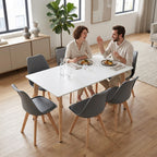 Silla 150 6+1 étkező garnitúra fehér-szürke