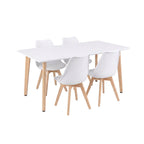 Silla 150 4+1 étkező garnitúra fehér-fehér