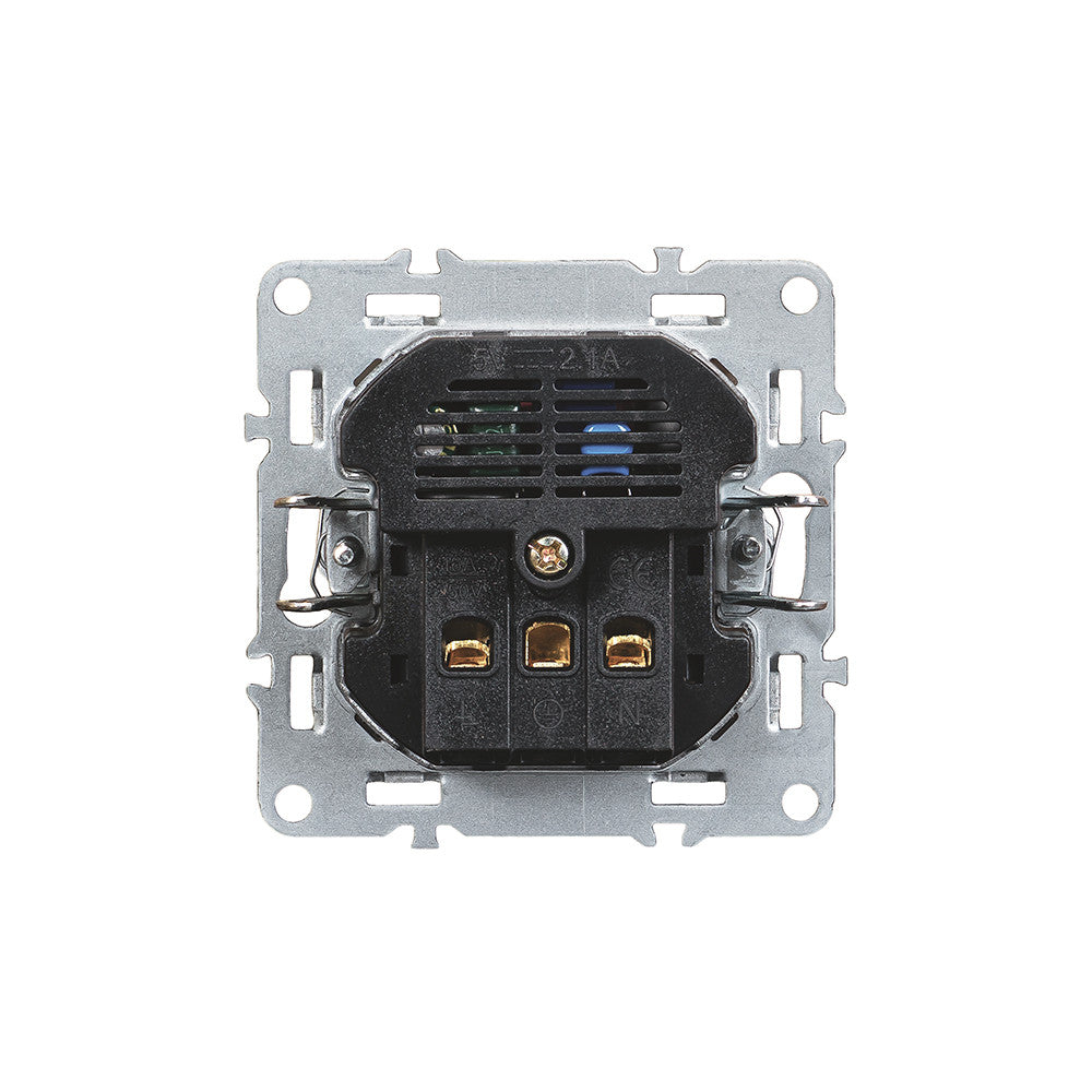 Nova csatlakozóaljzat USB csatlakozóval szürke