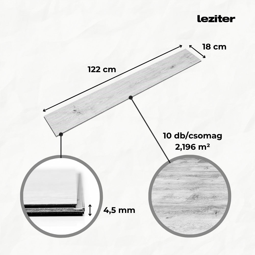 Leziter Serengeti dió Vinyl SPC padló Másodlagos kép