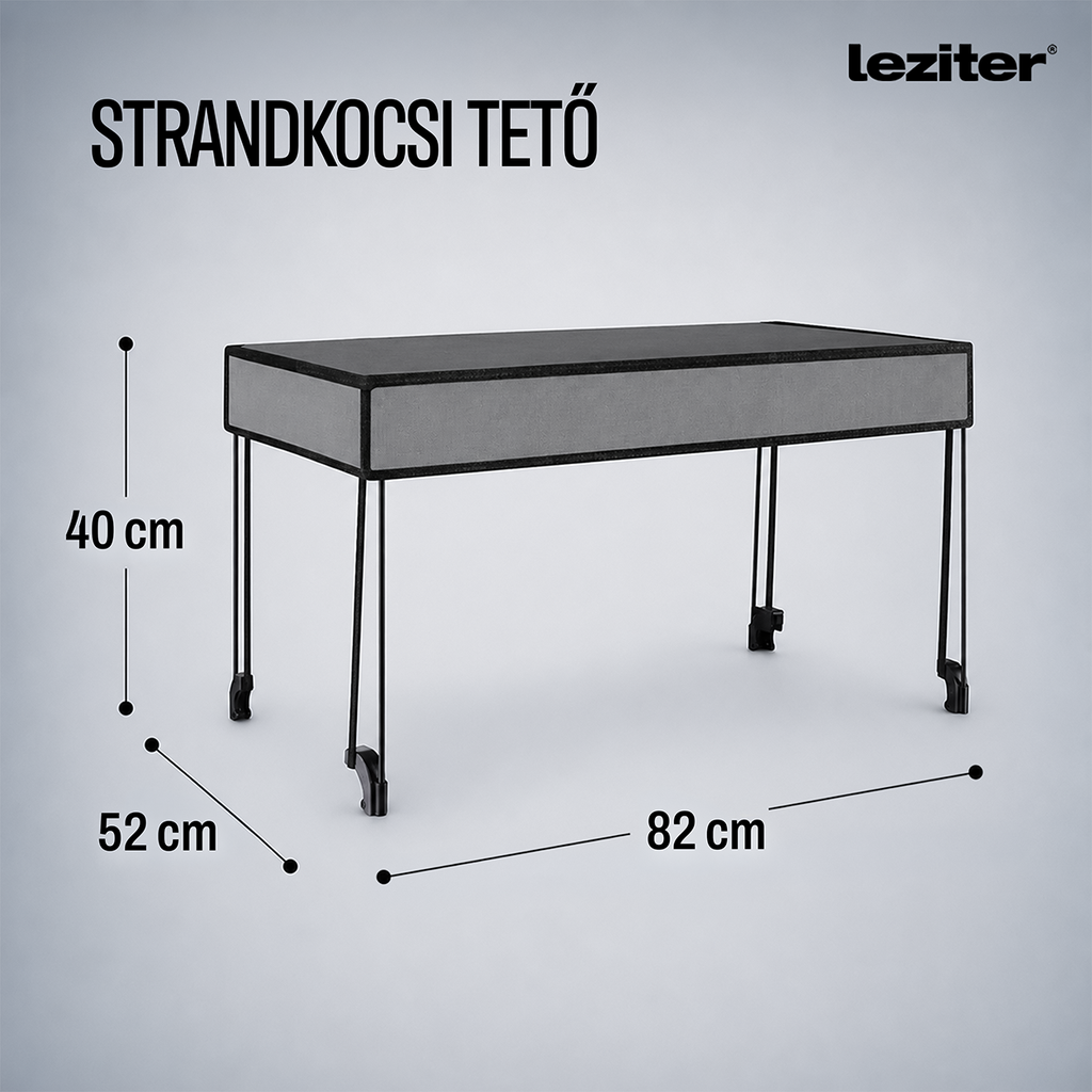 Strandkocsi prémium tető szürke