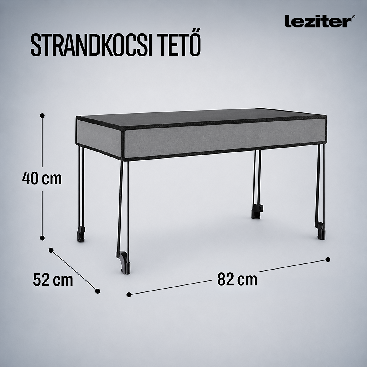 Strandkocsi prémium tető szürke