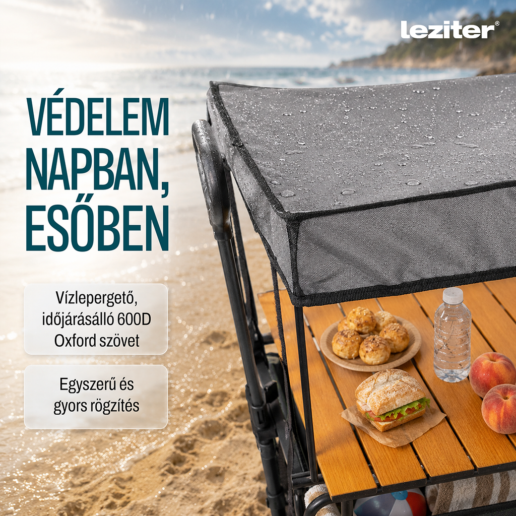 Strandkocsi prémium tető szürke