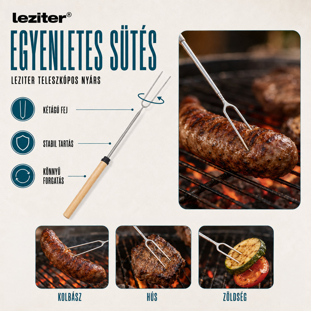 Leziter teleszkópos nyárs 31-81 cm