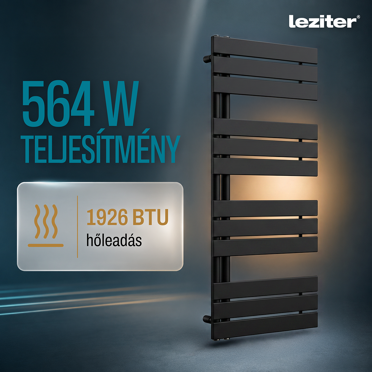 Solaro Design uscător de prosoape radiator 1200x500 mm negru