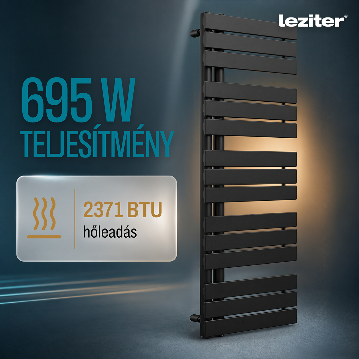 Solaro Design uscător de prosoape radiator 1400x500 mm negru