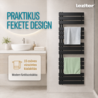 Solaro Design uscător de prosoape radiator 1400x500 mm negru