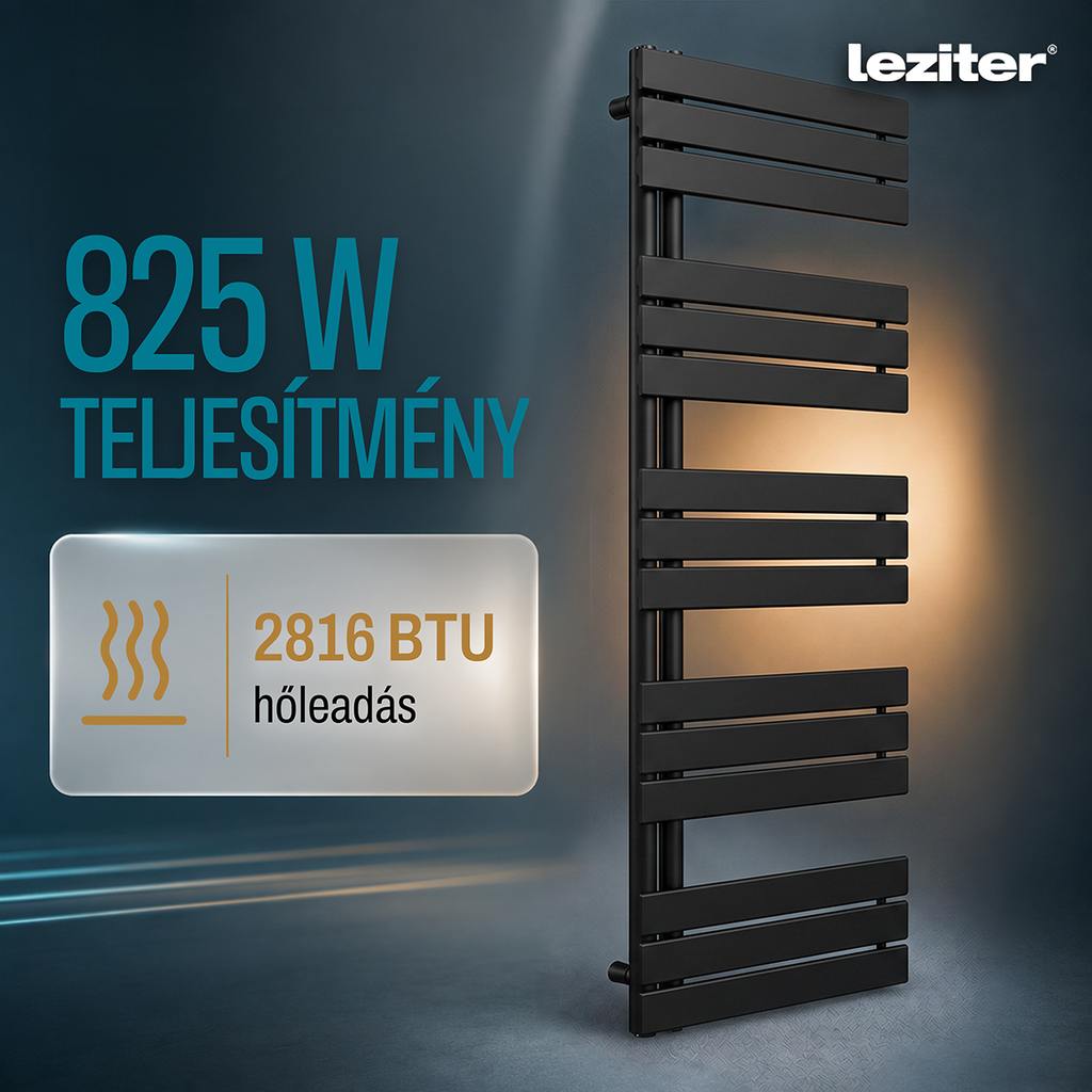 Solaro Design uscător de prosoape radiator 1400x600 mm negru