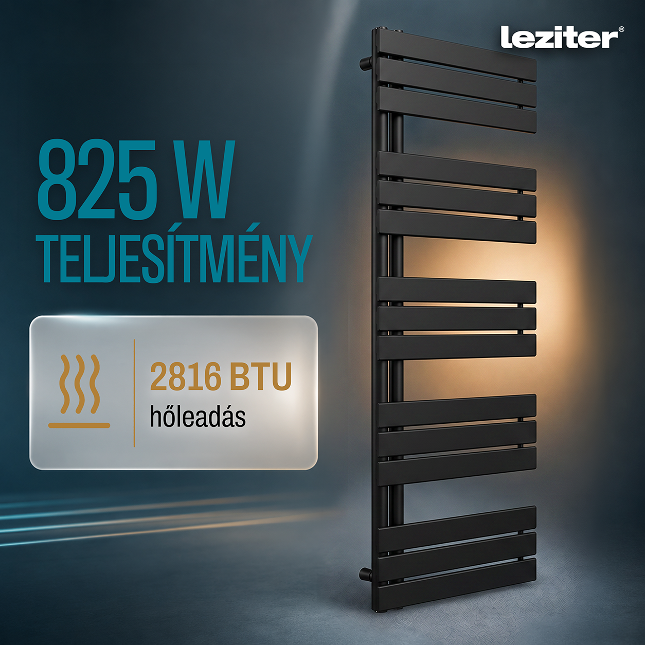 Solaro Design uscător de prosoape radiator 1400x600 mm negru