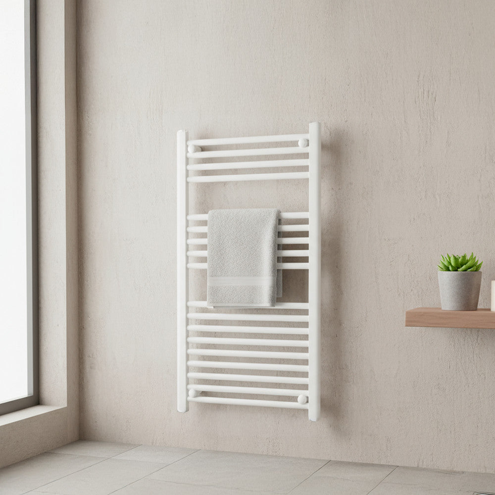 Egyenes törölközőszárító radiátor 1000x500 mm fehér Másodlagos kép