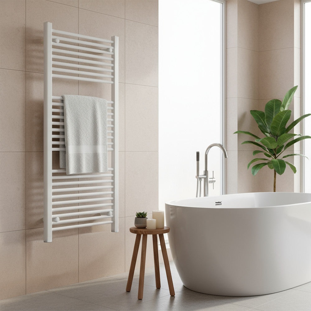 Egyenes törölközőszárító radiátor 1200x600 mm fehér Másodlagos kép