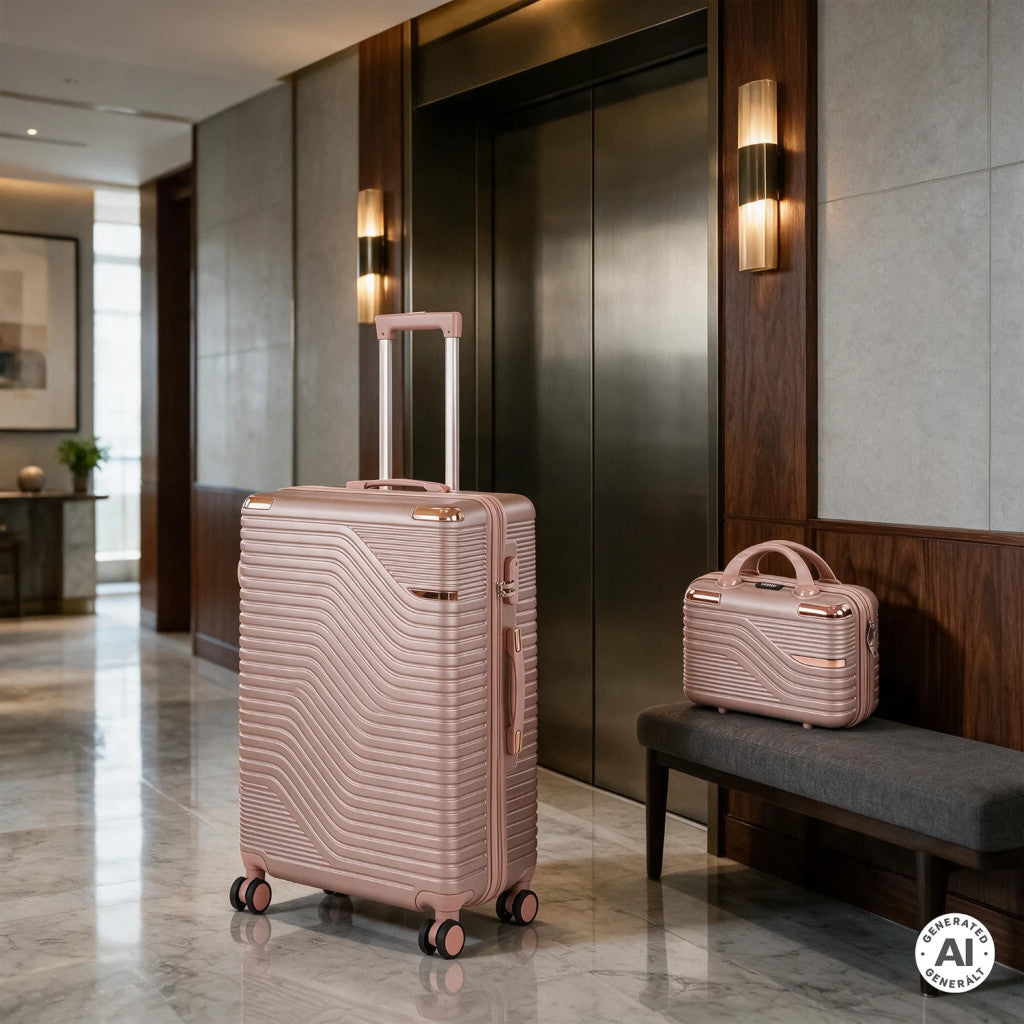 Set de valize cu roți TraveLux Urban V din piele Imagine secundară a produsului