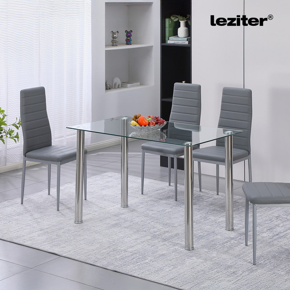 Berna 120 cm szögletes üveg étkezőasztal Másodlagos kép
