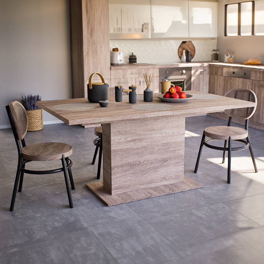 Yorki Elegant Premium kihúzható étkezőasztal 160/200x90 cm yorki tölgy Másodlagos kép