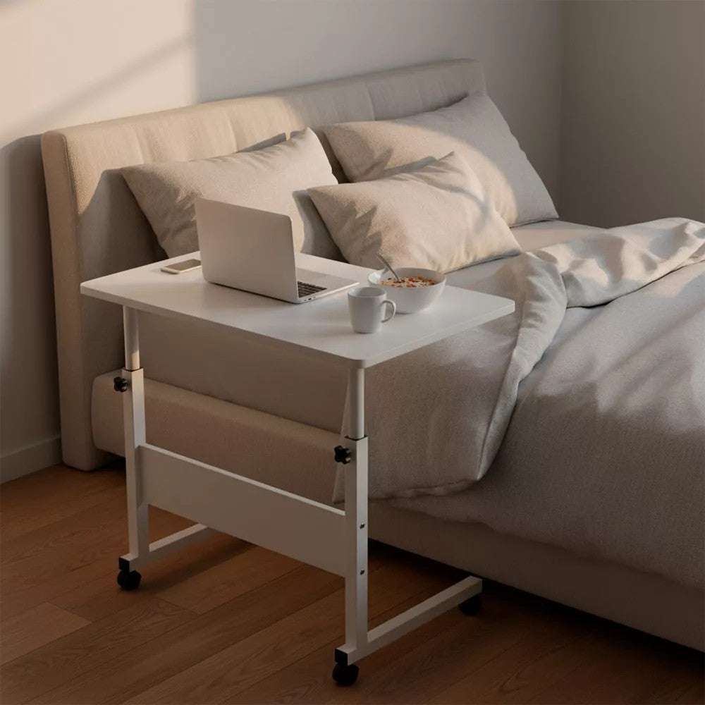 Állítható magasságú laptopasztal 80x40 cm fehér Másodlagos kép
