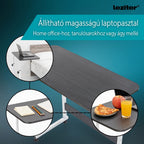 Állítható magasságú laptopasztal 80x40 cm fehér