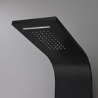 Alegro Black hidromasszázs zuhanypanel, rozsdamentes acél