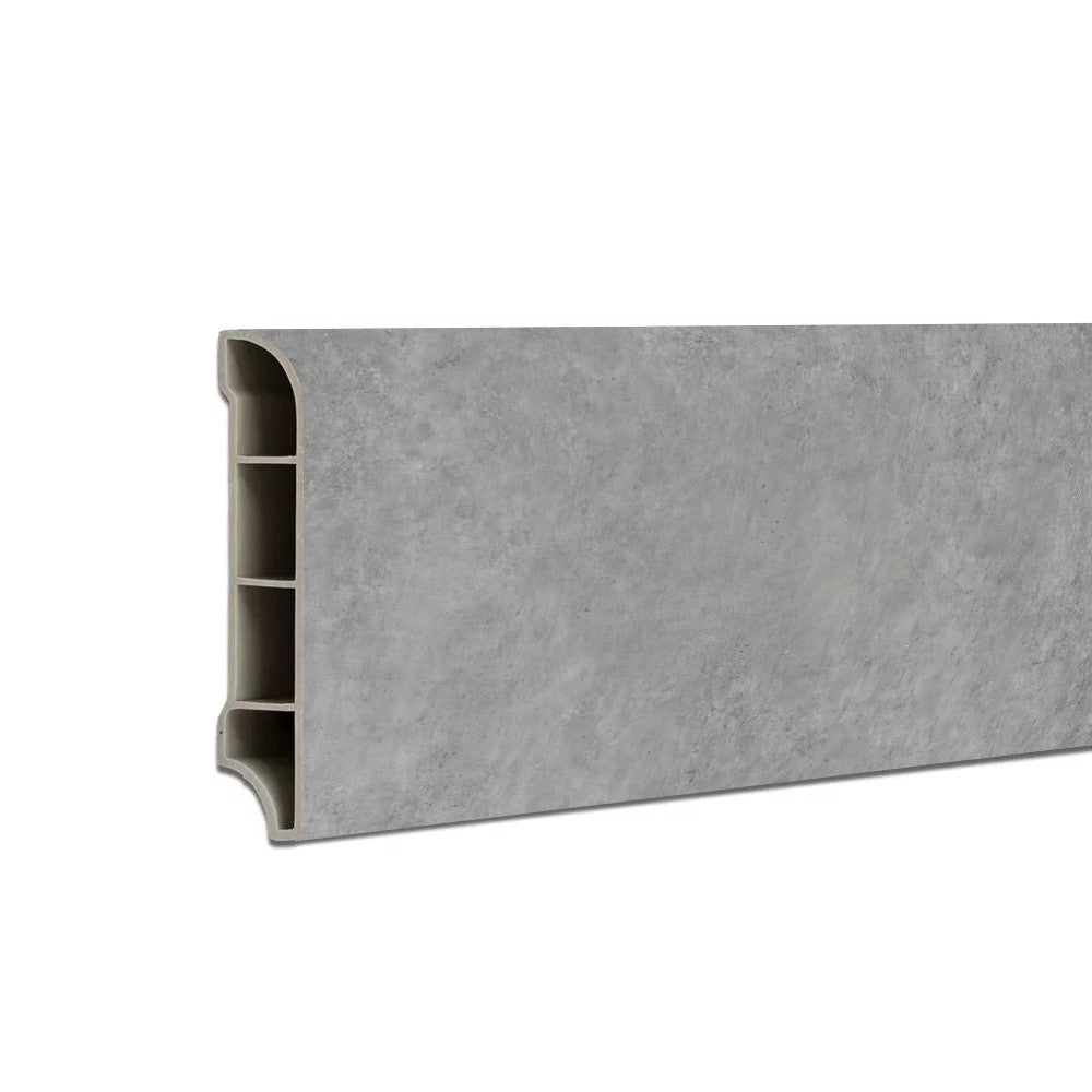 Vinyl SPC padlószegély Harbor beton szürke 2400x60x12 mm Fő kép