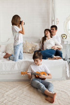 Fa Ukulele Gitár Gyerekeknek, 4 Nylon húr barna