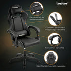 Raven gamer irodai forgószék fekete