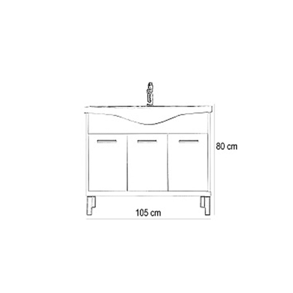 Set mobilier baie Nerva 105 Imagine secundară a produsului