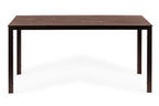 6 személyes kerti asztal 156x78 cm, Polywood teraszbútor, barna
