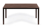 6 személyes kerti asztal 156x78 cm, Polywood teraszbútor, barna