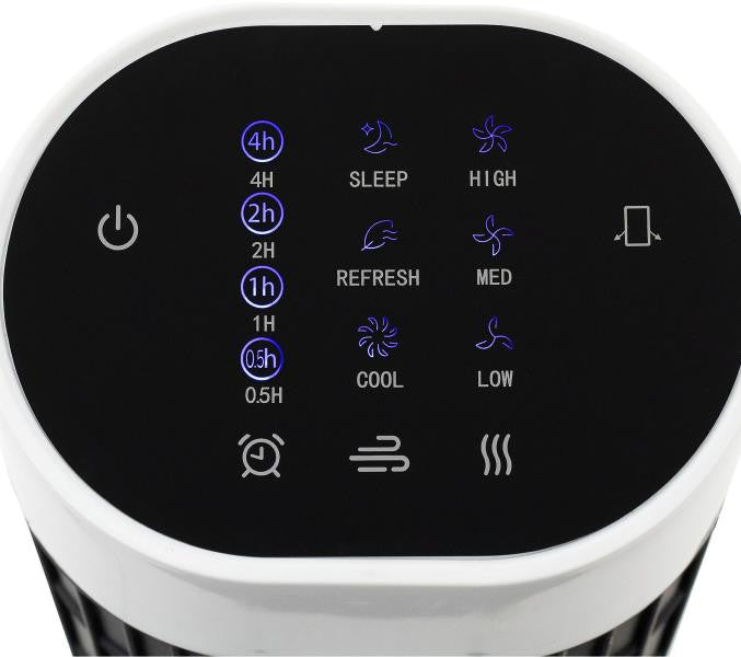 Home TWFR100B oszlopventilátor, 45 W, 3 sebességfokozat, távirányító, kikapcsolás időzítés, oszcillálás, nagy méretű kijelző Másodlagos kép