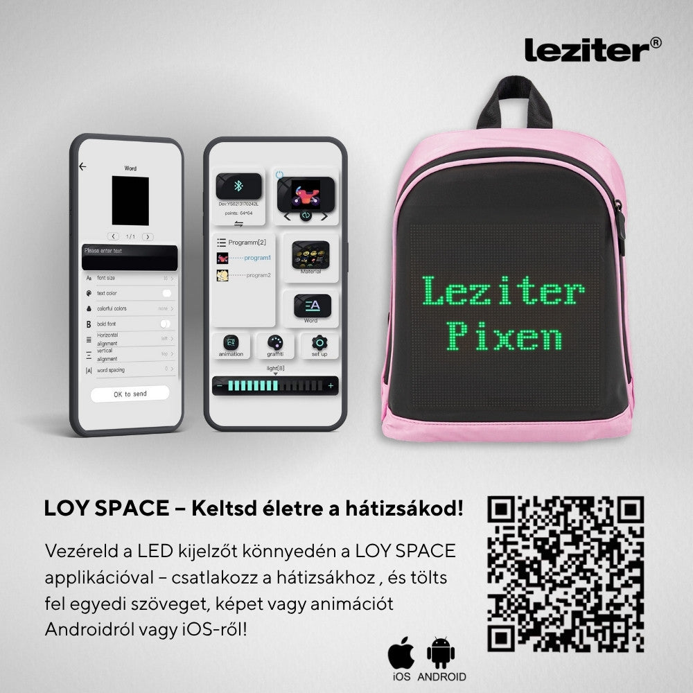 Pixen ledes okos hátizsák