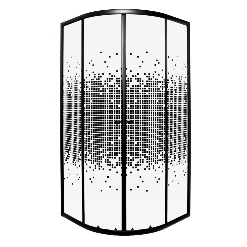 Pixel Black 90 íves zuhanykabin zuhanytálca nélkül Fő kép