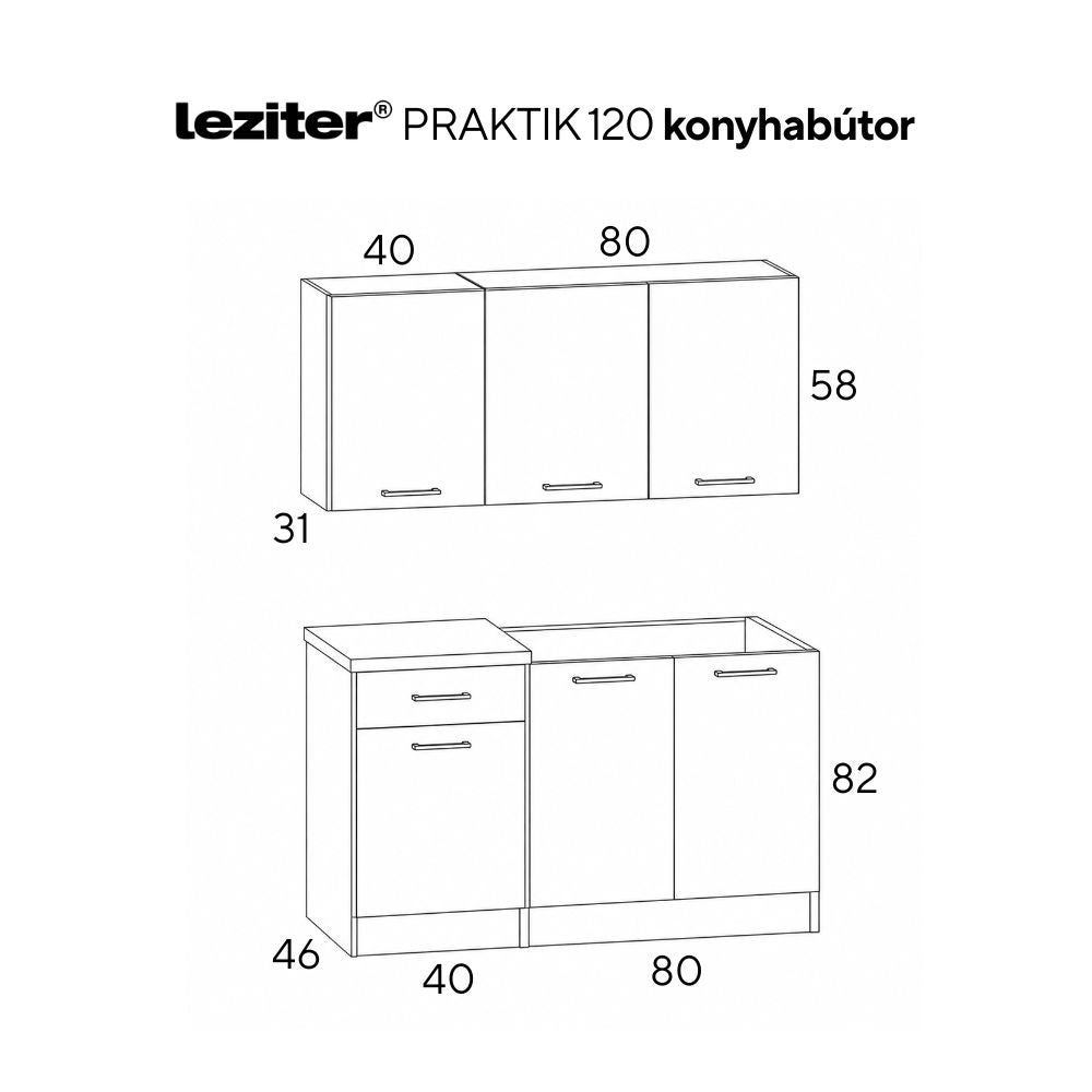 Praktik 120 panel konyhabútor