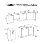 Praktik 270 sarok konyhabútor