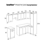 Praktik 300 sarok konyhabútor