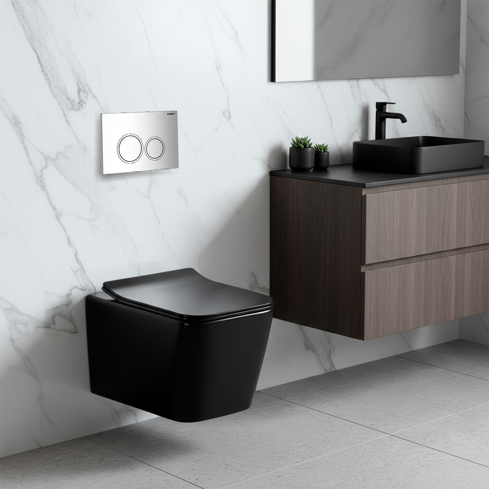 Roya Tina 82CHR Set rezervor de toaletă de perete Imagine secundară a produsului