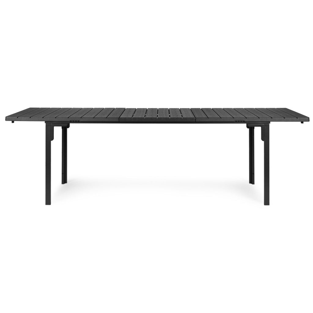 Kihúzható kerti asztal 180–240 cm 12 fő részére, szürke