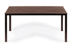 6 személyes kerti asztal 156x78 cm polywood barna