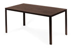 6 személyes kerti asztal 156x78 cm polywood barna