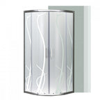 Spirit Bamboo 80x80 cm íves zuhanykabin zuhanytálca nélkül