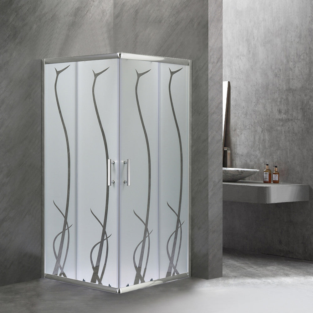Spirit Bamboo 90x90 cm szögletes zuhanykabin, zuhanytálca nélkül Másodlagos kép