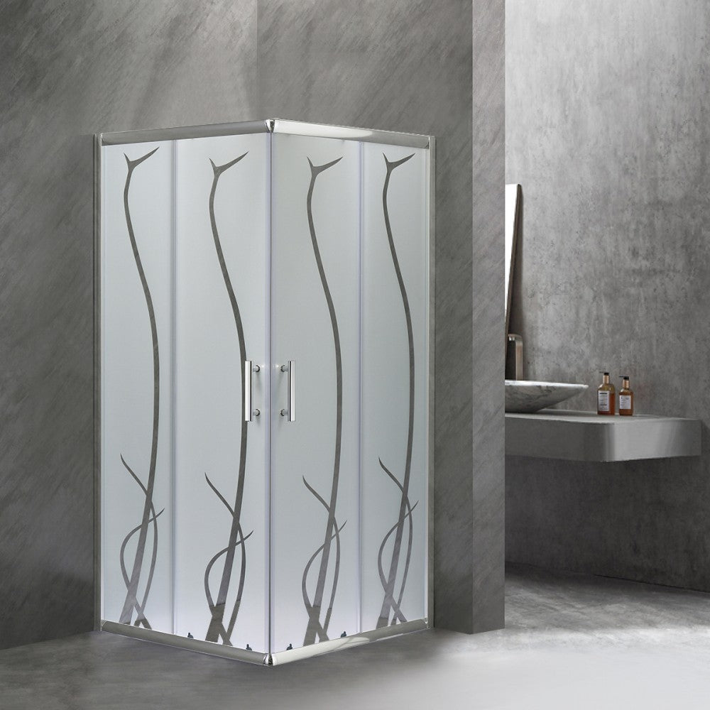 Spirit Bamboo 90x90 cm szögletes zuhanykabin, zuhanytálca nélkül Másodlagos kép