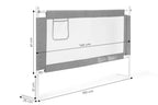 Bizonsági rács védőkorlát 150 cm