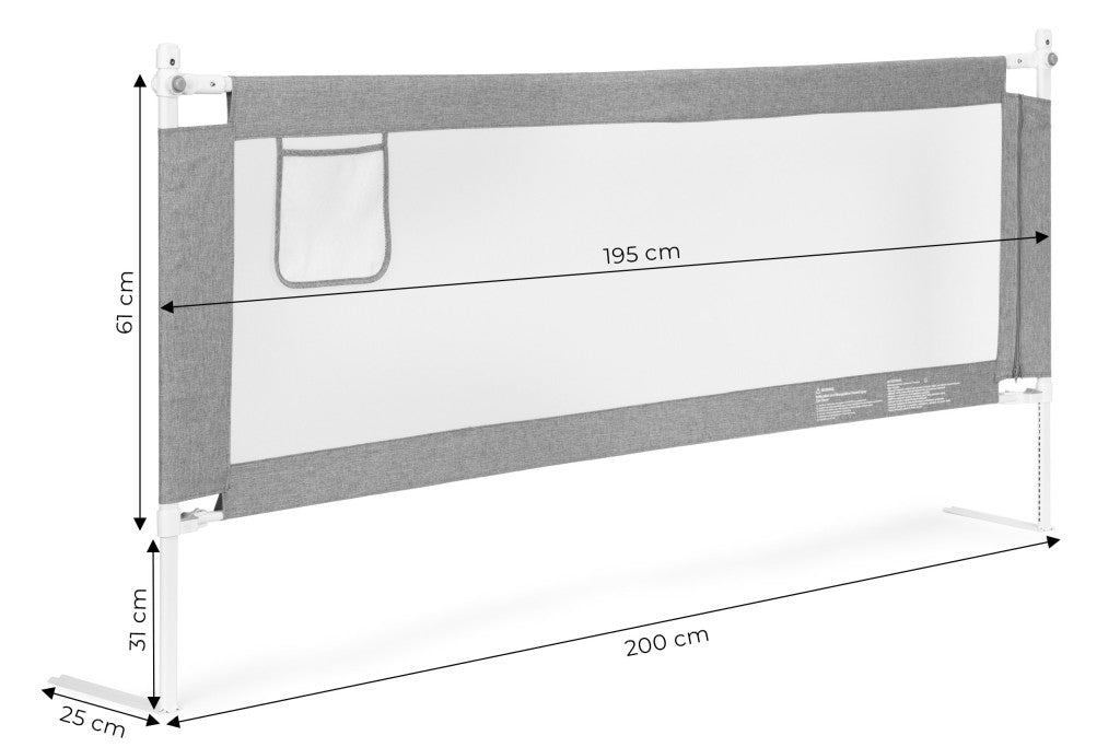 Bizonsági rács védőkorlát 200 cm