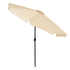 Nagy kerti napernyő, állítható, 300 cm, tekerőkarral, bézs