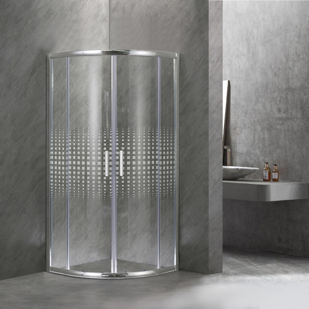 Spirit Mátrix 90x90 cm íves zuhanykabin zuhanytálca nélkül Másodlagos kép