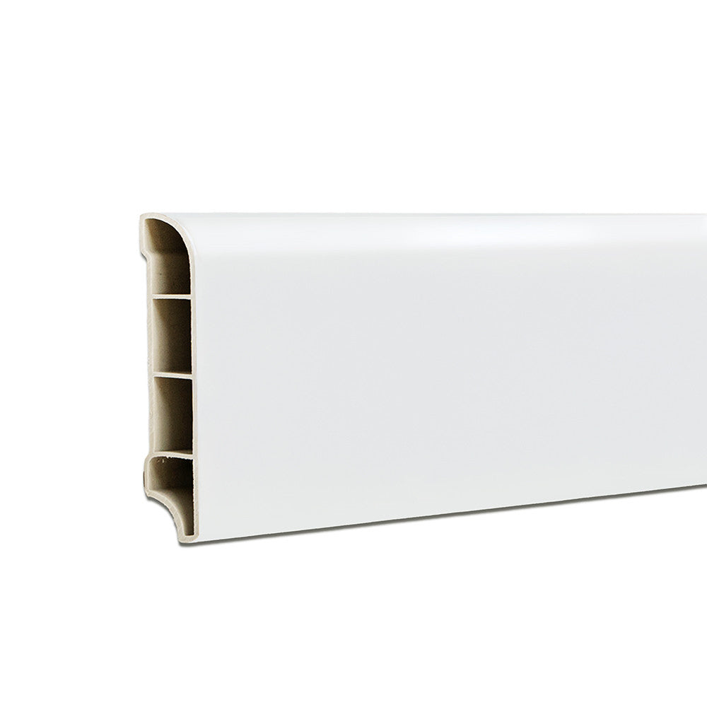 Vinyl SPC padlószegély Snow white 2400x60x12 mm Fő kép
