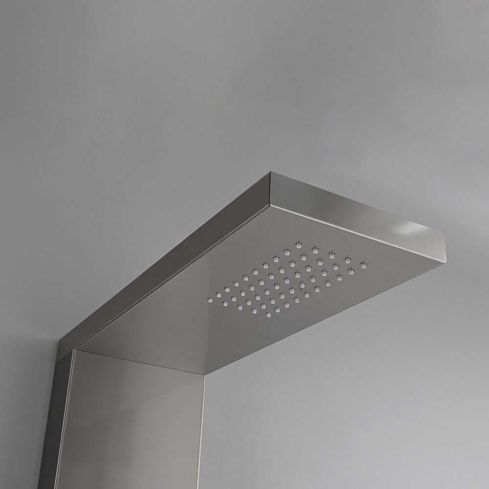 Hidromasszázs zuhanypanel felső esőztetője alulnézetből - Homelux, SP-S2102