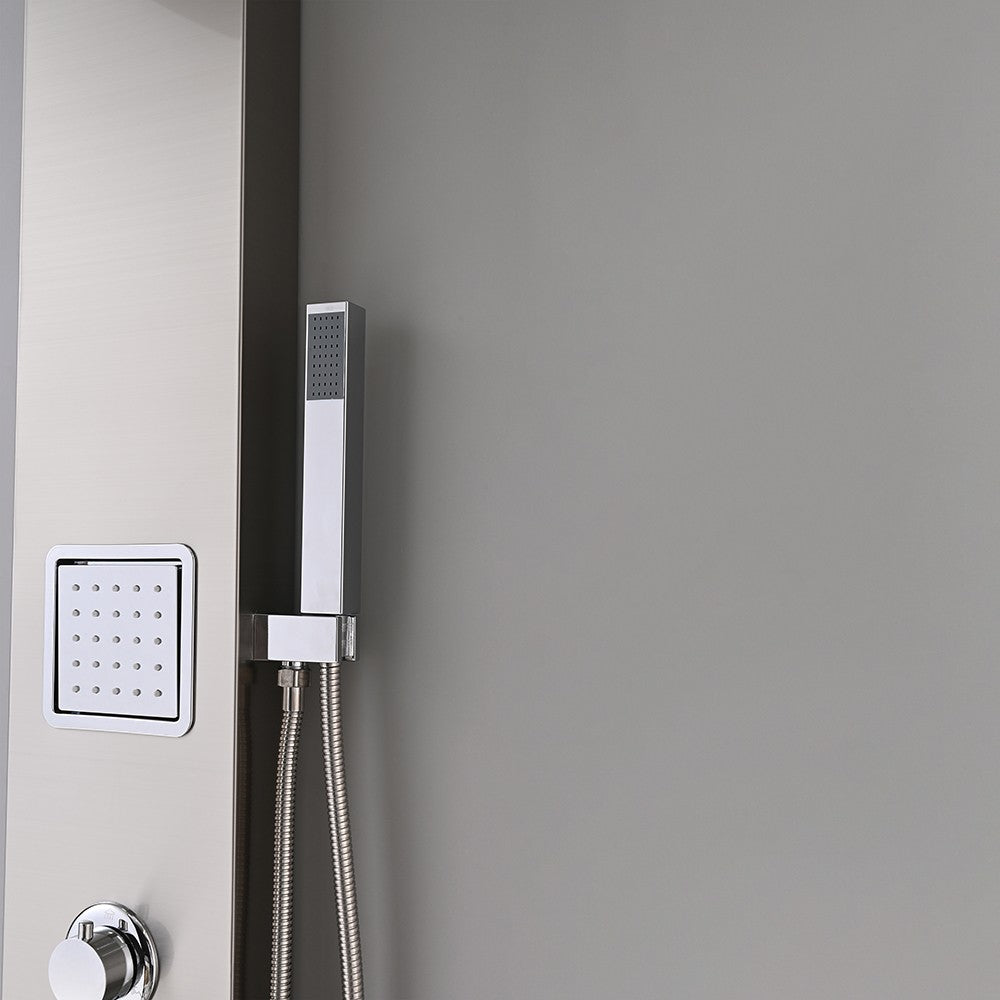 Hidromasszázs zuhanypanel kézi zuhanyfeje és tartója - Homelux, SP-S2102