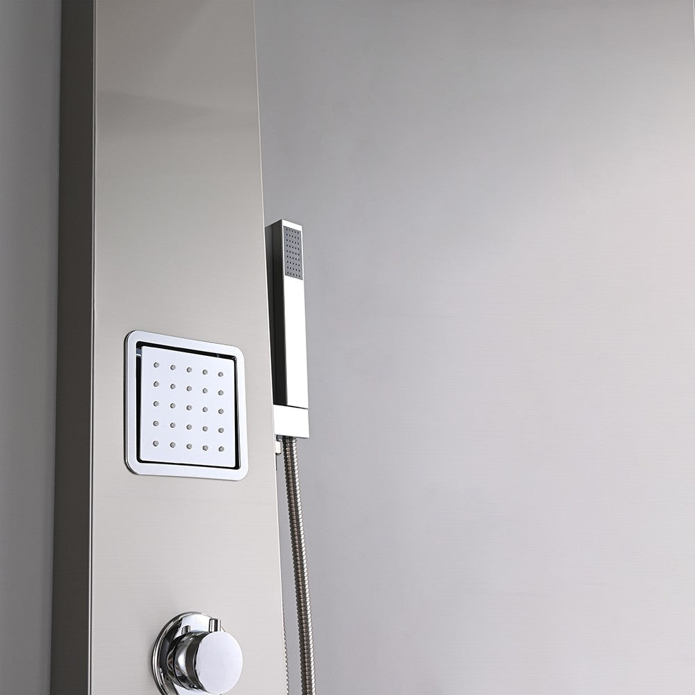 Hidromasszázs zuhanypanel kézi zuhanyfeje és felső fúvókája - Homelux, SP-S2102