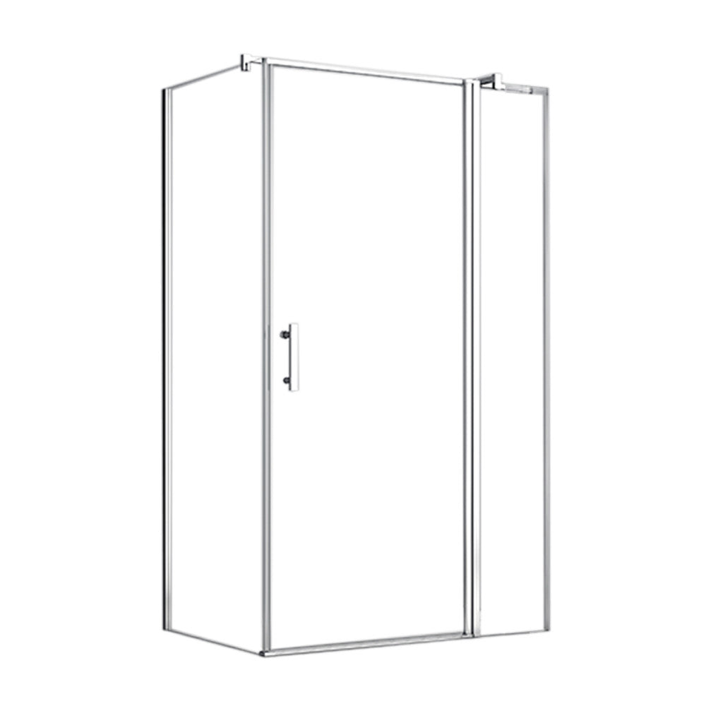 Simple 80x100 cm nyílóajtós aszimmetrikus zuhanykabin zuhanytálca nélkül Fő kép