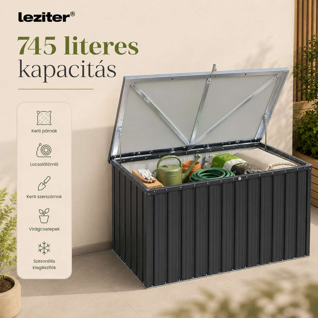 Lezibox kerti tároló láda 745 L